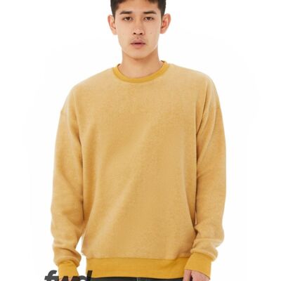 Unisex FWD Fashion Sueded Drop Shoulder Crewneck Sweatshirt Thumbnail