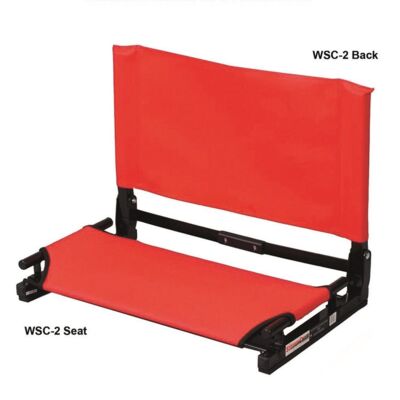 Swim Team Wide Folding Stadium Chair Back Thumbnail