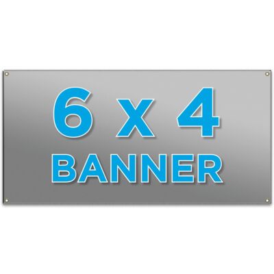 Banner 6 ft by 4 ft Thumbnail