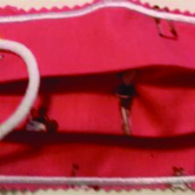 YOUTH FACEMASK - NON-MEDICAL HOMEMADE MASK - 2ply-cloth- washable - USA - TINY BALLERINAS Thumbnail