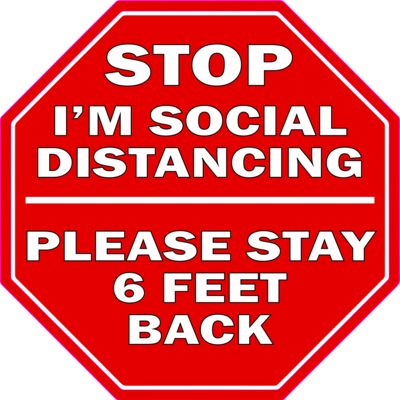 STOP I'M SOCIAL DISTANCING STAY BACK HEX2 Thumbnail
