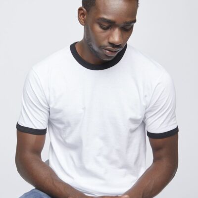 SEW N STITCHES - AMERICAN APPAREL-Fine Jersey Ringer Tee Thumbnail