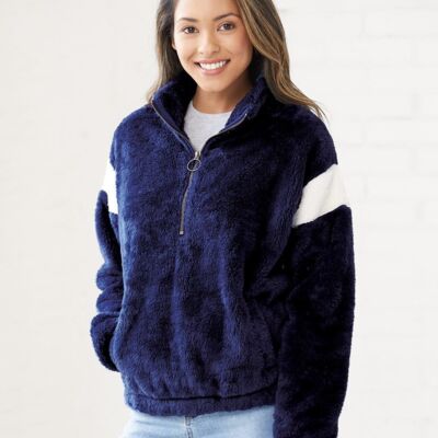 SEW N STICHES - BOXERCRAFT - Women's Remy Fuzzy Fleece Pullover Thumbnail