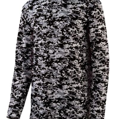 SEW N STITCHES - BADGER - Digi Camo Wicking Long Sleeve T-Shirt Thumbnail
